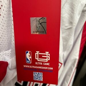 NBA Red and White Lightweight Jacket